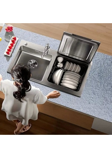 Bfs Rulo Gümüş Alüminyum Folyo Duvar Kağıdı, Kendinden Yapışkanlı Raf Içi, Su Geçirmez Folyo 2 mt x 60 cm fiyatları