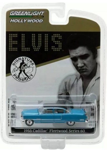 Bfs Greenlight 1/64 Hollywood Series 16 - Elvis Presley (1935-77) - 1955 Cadillac Fleetwood Series 60 "blue Cadillac" fiyatları