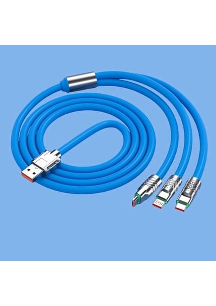 Bfs Kutulu 3 Şarj Aleti 1 Arada Çinko Alaşım Hızlı Şarj Kablosu Mavi 3 In 1 fiyatları
