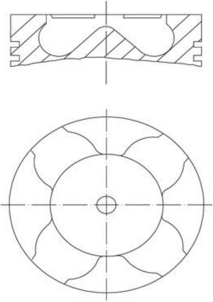 Motor Piston Segman 0.50 P206-P307-C3-FIESTA 1.4 Hdi-Tdci Dw4 16V 74.20 Gnzrz