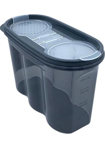 Bfs 2 Kapaklı Ölçekli Erzak Saklama Kabı - 1,2 Litre - SA930
