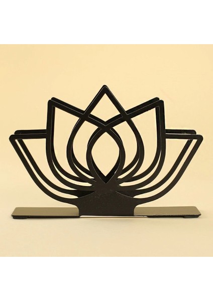 Bfs Home Lotus Siyah Metal Peçetelik modelleri