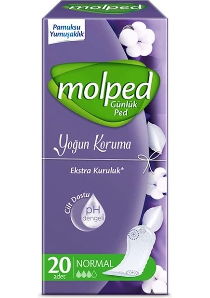 Yoğun Koruma Günlük Ped 20 Adet
