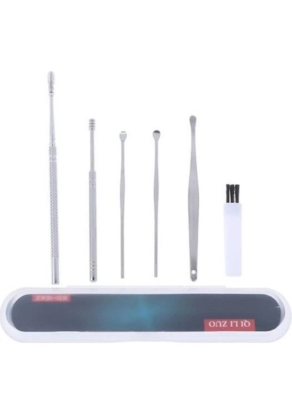 Bfs 6 Parça Paslanmaz Çelik Kulak Balmumu Toplayıcı Çıkarıcı Temizleyici Bakımı Çubuk Seti