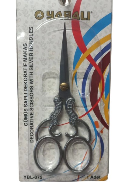 Bfs Nakış Makası Gümüş Saplı Dekoratif Makas YBL-075 Model 5