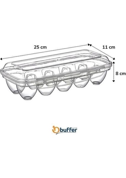 Bfs 10 Bölmeli Kilitli Kapaklı Yumurtalık Saklama Kutusu YU110 fiyatları