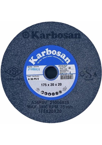 Karbosan 175X20X20 36 Kum Nk Taşlama Taşı