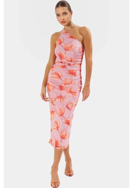 Yazlık Kolsuz Bodycon Tül Elbise Leopar Desenli Midi Boy Astarlı Mükemmel Uyum Premium Kalite modelleri