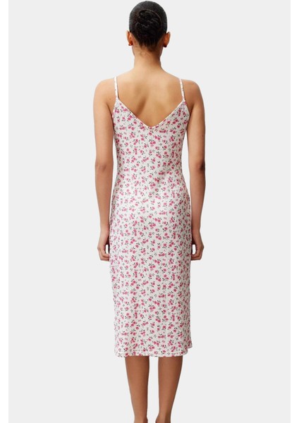 Rahat ve Şık Bürümcük Dokuma Örme Elbise Polyester Karışımlı Midi Boy A Line Premium Kalite modelleri