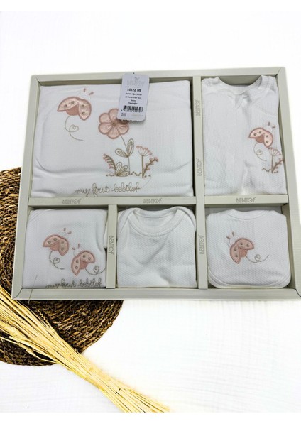 Sevimli Uğur Böceği Desenli 10 Parça Hastane Çıkışı Seti (Yenidoğan) fiyatları