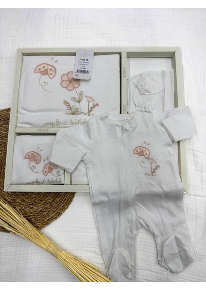 Sevimli Uğur Böceği Desenli 10 Parça Hastane Çıkışı Seti (Yenidoğan) modelleri