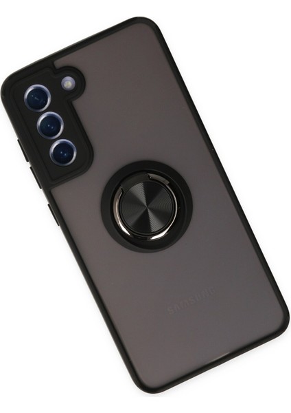 Samsung Galaxy S21 Fe Kılıf Montreal Yüzüklü Silikon Kapak - Siyah Bstmy fiyatları