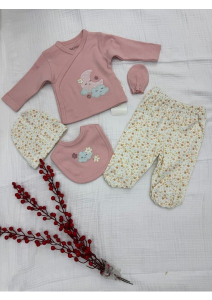 Sevimli Aybalam 5 Parça Kutulu (Yenidoğan) Hastane Çıkışı Zıbın Seti fiyatları