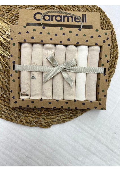 Desenli Penye Bebek Ağız Mendili 7'li 2025