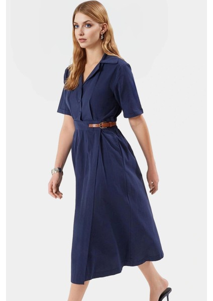 A Kesim Pamuklu Midi Elbise Rahatlık ve Şıklık Bir Arada Konforlu Kaliteli Işçilik