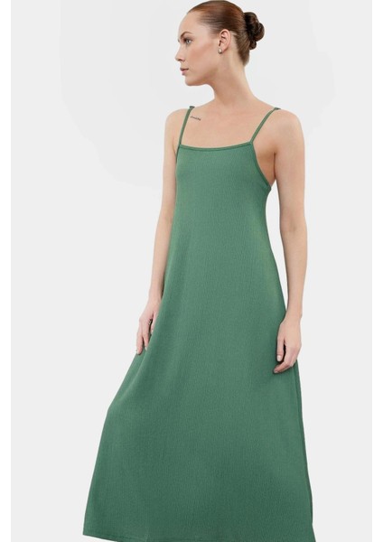 Yazlık Örme Maxi Elbise A Line Çok Çiçek Baskı Rahat ve Şık Modern Stil