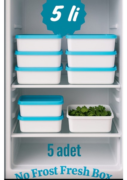 5’li Derin Dondurucu Saklama Kabı – 2,1 Litre fiyatları