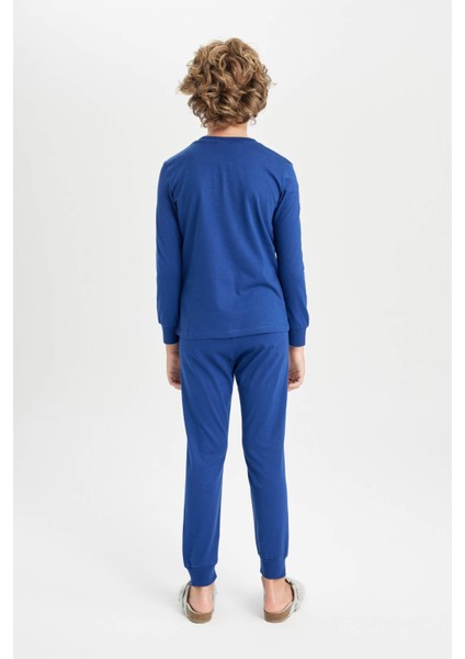 Erkek Çocuk Pijama Takımı Batman Uzun Kollu Üst Uzun Alt D5093A824WN
