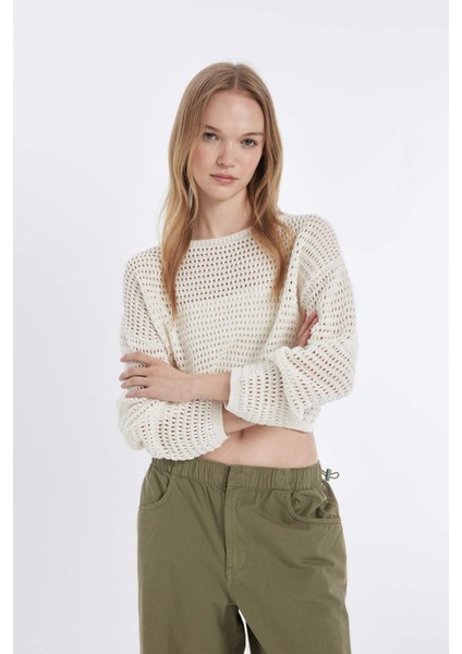 Coool Regular Fit Kroşe Kazak D5126AX24HS