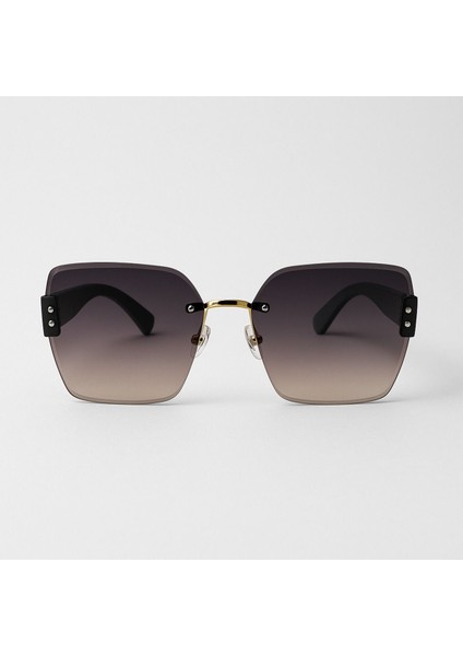 Darmia Mavi Sap, Siyah Degrade Cam Vintage & Retro Güneş Gözlüğü