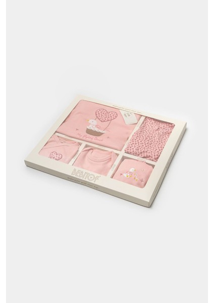 Sevimli Sepetteki Ördek Desenli 10 Parça Kutulu Yenidoğan Hastane Çıkışı Zıbın Seti indirimleri