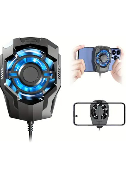 F18 Telefon Soğutucu Hızlı Radyatör Fan 5500 Rpm Ios Android Uyumlu Pubg Gaming indirimleri