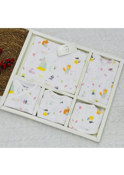 Kız Bebek Tilki Desen 10'lu Hastane Çıkışı Seti