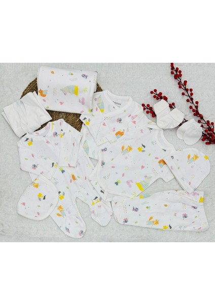 Kız Bebek Tilki Desen 10'lu Hastane Çıkışı Seti modelleri