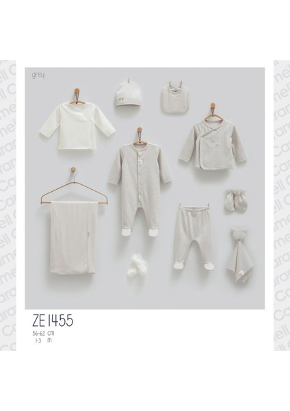 Ayıcık Desen Hastane Çıkışı Zıbın Seti (Yenidoğan) 2025