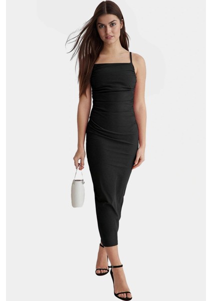 Bodycon Maxi Elbise Yazlık Örme Astarlı Yırtmaçlı Günlük Kullanım Için Şık Görünüm modelleri