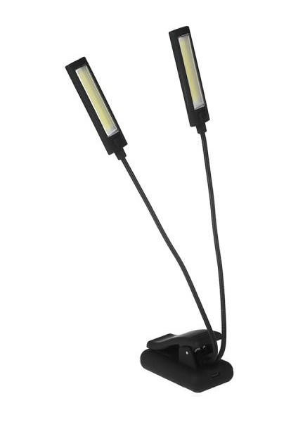 Mandallı Kitap Okuma ve Masa Lambası