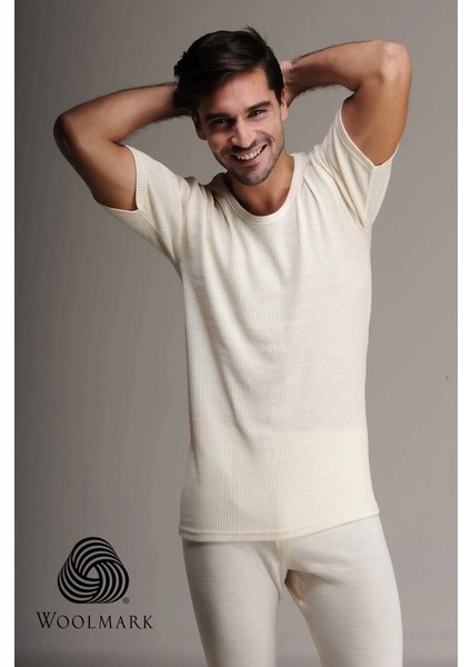 Hasyün 1000 %100 Yün Erkek Kısa Kol Fanila