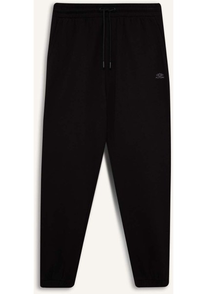 Regular Fit Eşofman Altı Cepli Basic Düz Beli Bağcıklı Lastikli Paça D4416AX25SP