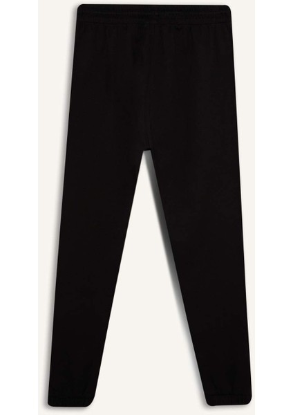 Regular Fit Eşofman Altı Cepli Basic Düz Beli Bağcıklı Lastikli Paça D4416AX25SP
