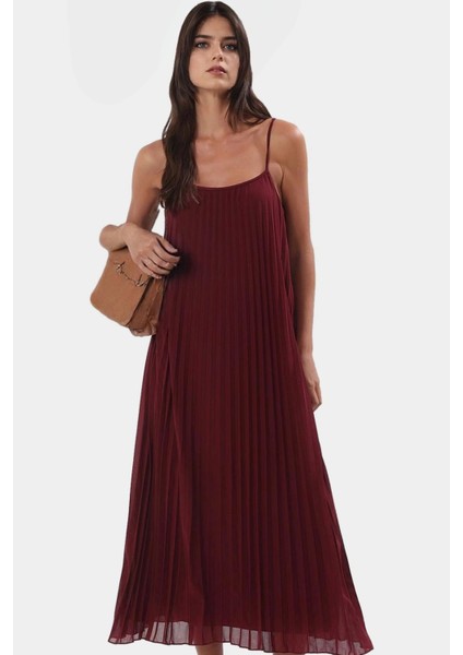 A Line Tül Maxi Elbise Örme Kumaş Halter Yaka Yırtmaçlı Rahat Kesim Mükemmel Uyum Trend Tasarım modelleri