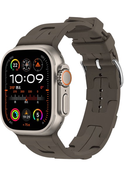 Apple Watch - Se/2/3/4/5/6/7/8/9 Serisi 38MM Seri 40MM 41MM Uyumlu Metal Toka Delikli Silikon Kordon