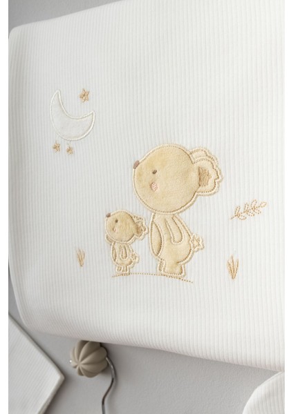 Sevimli Ay ve Tavşanlar Desenli 10 Parça Kutulu Yenidoğan Hastane Çıkışı Zıbın Seti fiyatları