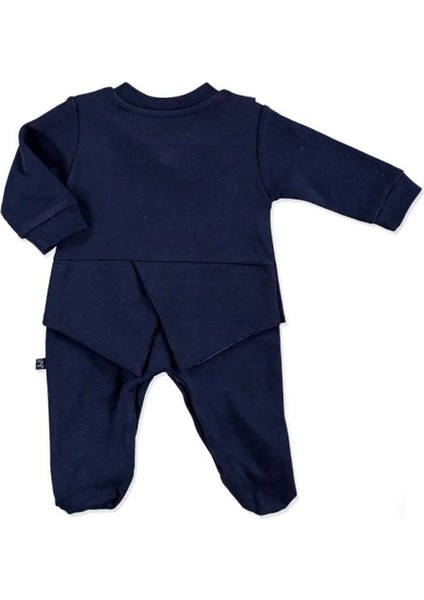 Bebek Smokin Interlok Uzun Kol Patikli Bebe Yaka Tulum fiyatları