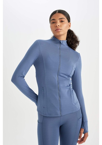 Fit Slim Fit Dar Kesim Fermuarlı Hırka C9409AX24AU