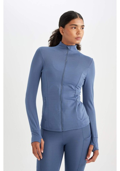Fit Slim Fit Dar Kesim Fermuarlı Hırka C9409AX24AU