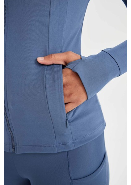 Fit Slim Fit Dar Kesim Fermuarlı Hırka C9409AX24AU