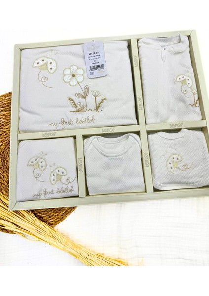 Sevimli Uğur Böceği Desenli 10 Parça Hastane Çıkışı Seti (Yenidoğan) fiyatları