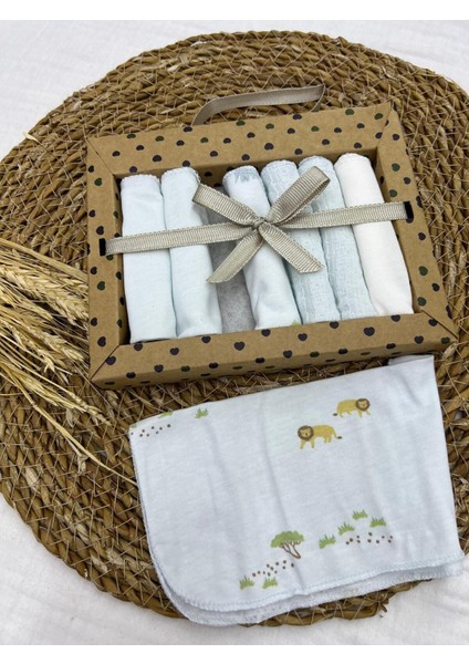 Safari Hayvan Desenli Penye Bebek Ağız Mendili 7'li 2025 fiyatları