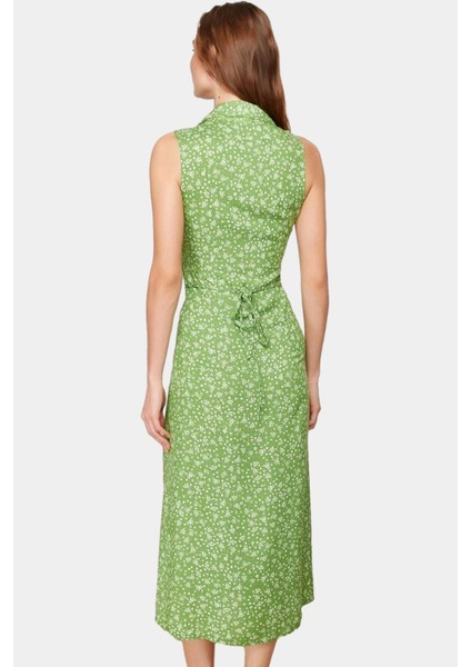 Kolsuz Midi Boy Gömlek Elbise Dokuma Viskoz Kumaş Rahat Yazlık Çiçekli Yüksek Kalite fırsatları