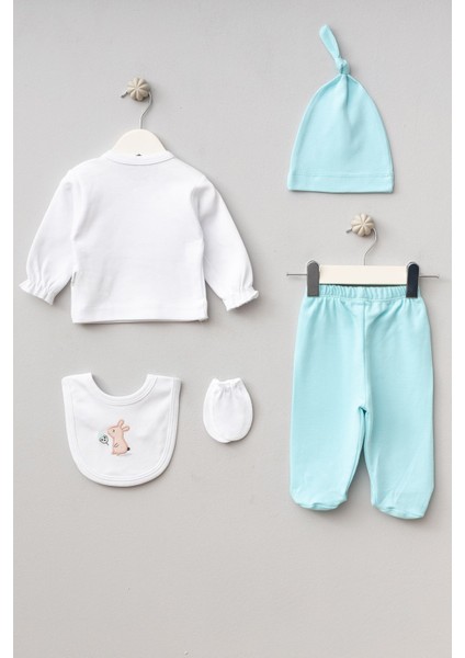 Sevimli Sincap Desenli 5 Parça Yenidoğan Hastane Çıkışı Zıbın Seti fiyatları