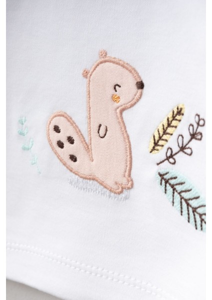 Sevimli Sincap Desenli 5 Parça Yenidoğan Hastane Çıkışı Zıbın Seti fırsatları