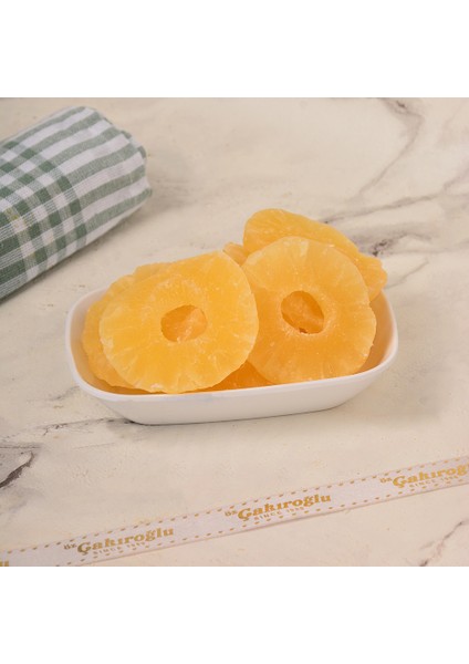 Lüks Doğal Kuru Ananas Halkaları 500 gr - Katkısız Egzotik Lezzet