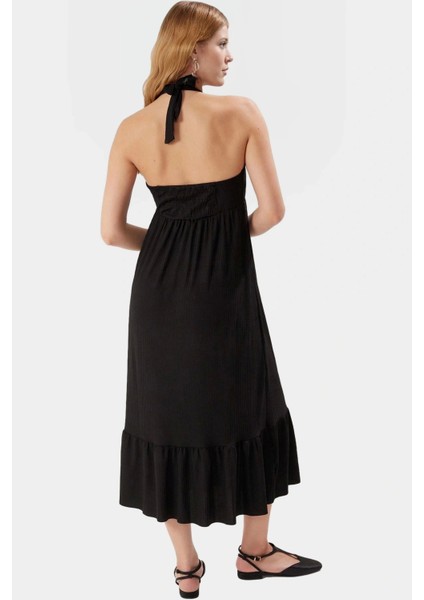 A Line V Yaka Maxi Elbise Rahat Örme Kumaş Günlük Stil Kullanım Yüksek Kalite fiyatları