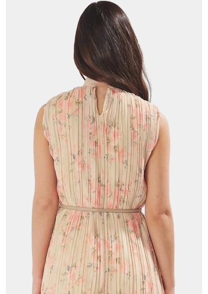 Yazlık Şifon Elbise Kemerli Piliseli Midi Boy Düz Kesim Şık Görünüm Yüksek Kalite Uzun Ömürlü fiyatları