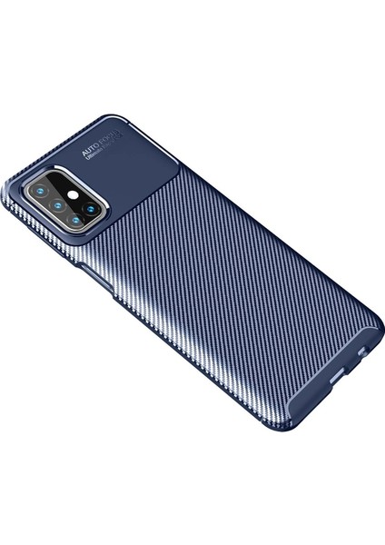 Samsung Galaxy M31S Kılıf Auto Focus Karbon Kapak - Lacivert - TKNAL4818-6050 fiyatları